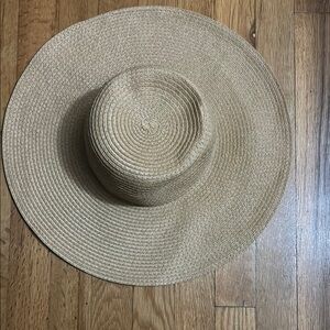 Stylish Tan Wide-Brim Hat